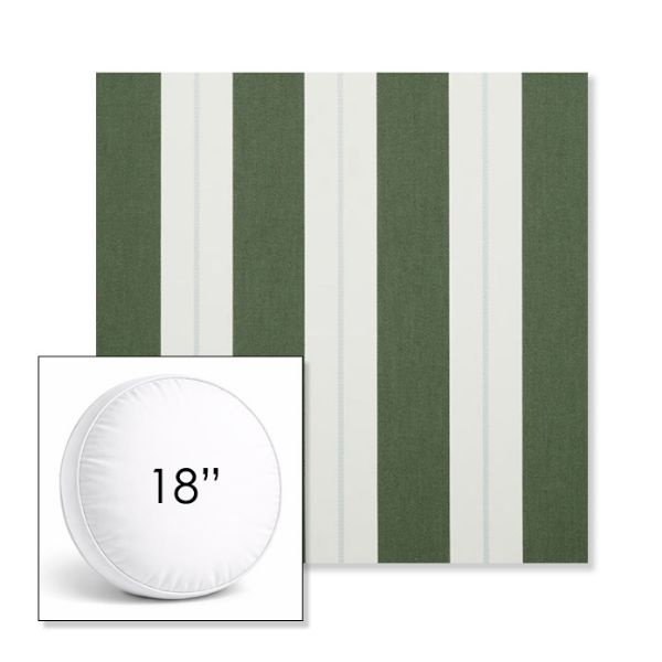 Picture of Relate Ivy | 18" Round Boxed Sunbrella® Outdoor Pillow (3" Thick)