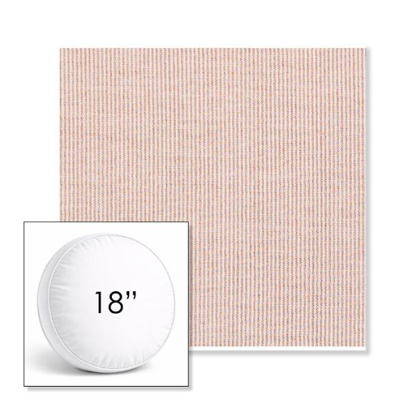 Picture of Replay Clay | 18" Round Boxed Sunbrella® Outdoor Pillow (3" Thick)