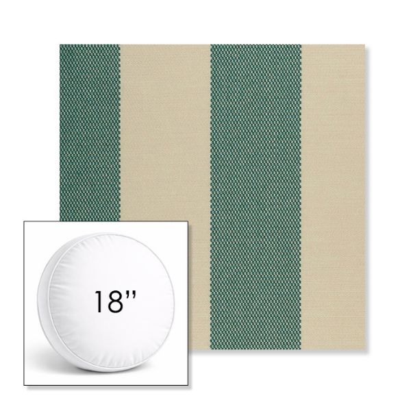 Picture of Rothko Mermaid | 18" Round Boxed Sunbrella® Outdoor Pillow (3" Thick)