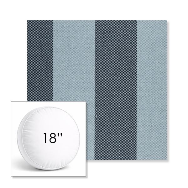 Picture of Rothko Oceanfront | 18" Round Boxed Sunbrella® Outdoor Pillow (3" Thick)