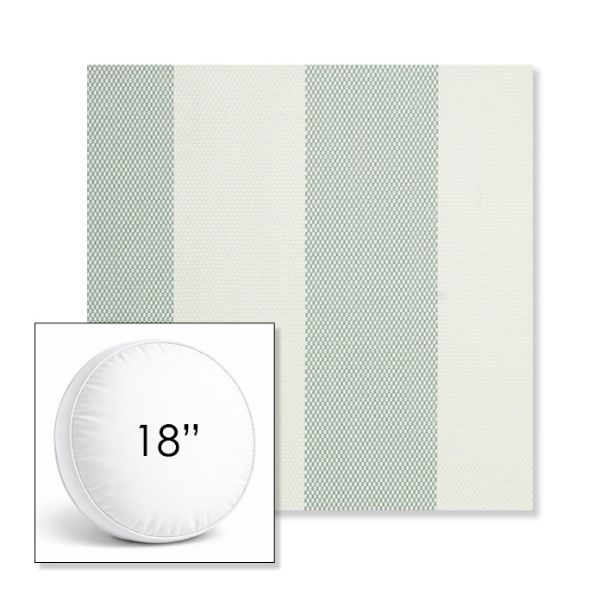 Picture of Rothko Seahorse | 18" Round Boxed Sunbrella® Outdoor Pillow (3" Thick)