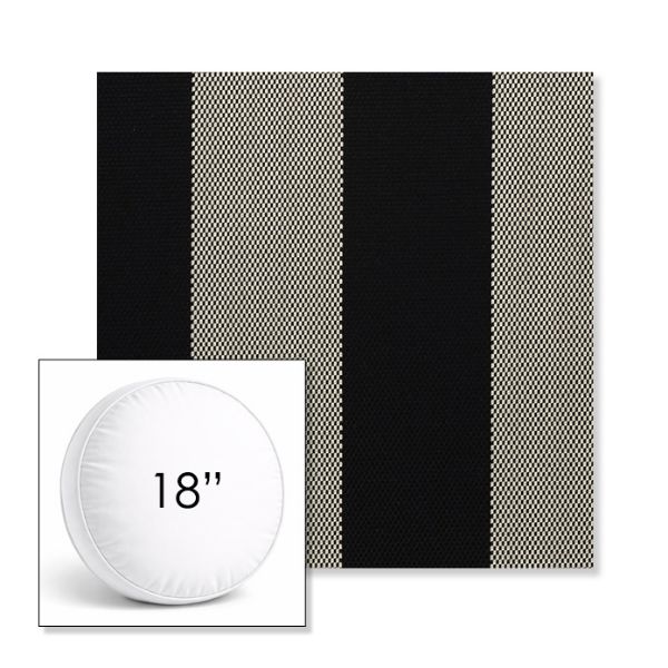 Picture of Rothko Stone Harbor | 18" Round Boxed Sunbrella® Outdoor Pillow (3" Thick)