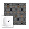 Picture of Rubix Vintage Denim | 18" Round Boxed Sunbrella® Outdoor Pillow (3" Thick)