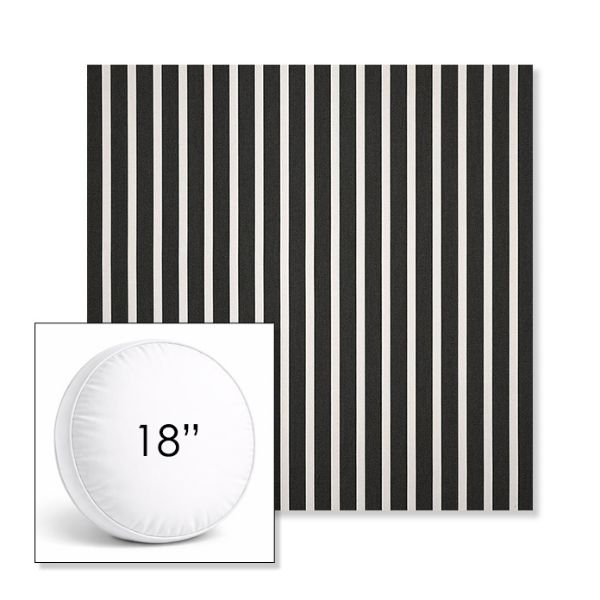 Picture of Shore Classic | 18" Round Boxed Sunbrella® Outdoor Pillow (3" Thick)