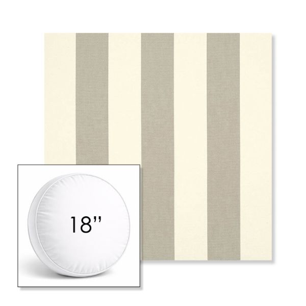 Picture of Solana Seagull | 18" Round Boxed Sunbrella® Outdoor Pillow (3" Thick)