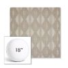 Picture of Spinner Diamond Pebble | 18" Round Boxed Sunbrella® Outdoor Pillow (3" Thick)