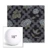 Picture of Trellis Morning Glory | 18" Round Boxed Sunbrella® Outdoor Pillow (3" Thick)