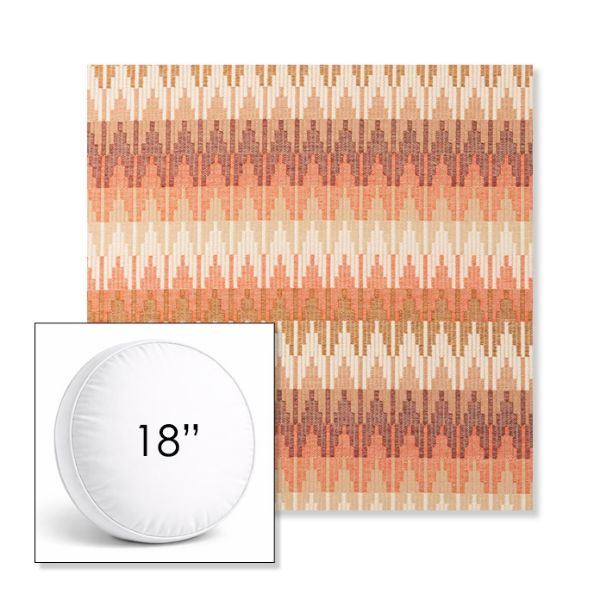 Picture of Valley Desert | 18" Round Boxed Sunbrella® Outdoor Pillow (3" Thick)