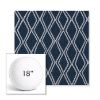 Picture of Voyage Indigo | 18" Round Boxed Sunbrella® Outdoor Pillow (3" Thick)
