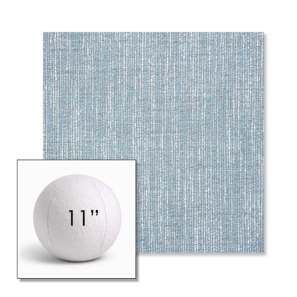 Picture of Adena Celeste | 11" Round Ball Pillow Sunbrella® Outdoor Pillow (3" Thick)