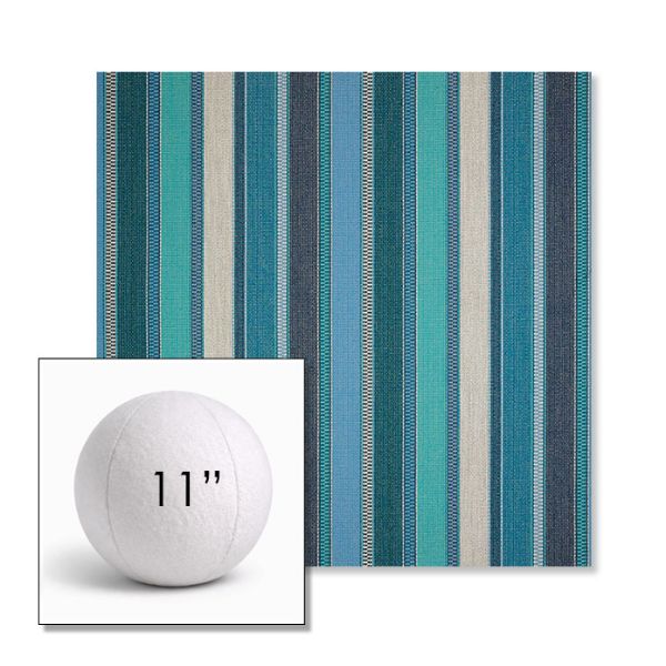 Picture of Ascend Oasis | 11" Round Ball Pillow Sunbrella® Outdoor Pillow (3" Thick)