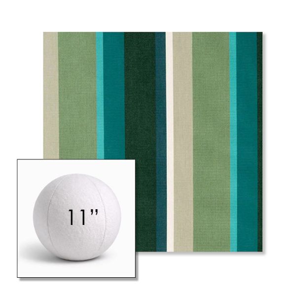 Picture of Beaming Lagoon | 11" Round Ball Pillow Sunbrella® Outdoor Pillow (3" Thick)