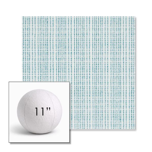 Picture of Benson Lagoon | 11" Round Ball Pillow Sunbrella® Outdoor Pillow (3" Thick)