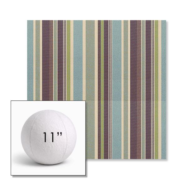 Picture of Brannon Whisper | 11" Round Ball Pillow Sunbrella® Outdoor Pillow (3" Thick)