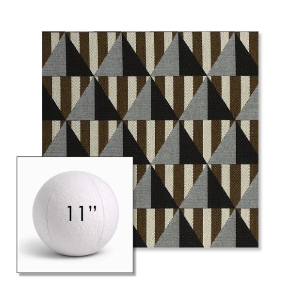 Picture of Buoy Pebble Beach | 11" Round Ball Pillow Sunbrella® Outdoor Pillow (3" Thick)