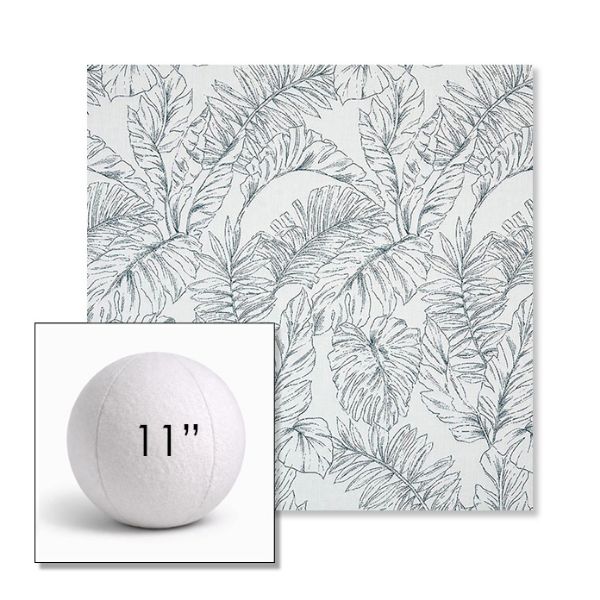 Picture of Calm Laurel | 11" Round Ball Pillow Sunbrella® Outdoor Pillow (3" Thick)