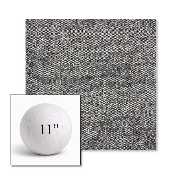 Picture of Chartres Granite | 11" Round Ball Pillow Sunbrella® Outdoor Pillow (3" Thick)