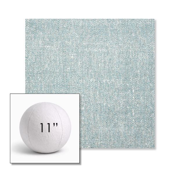 Picture of Chartres Opal | 11" Round Ball Pillow Sunbrella® Outdoor Pillow (3" Thick)