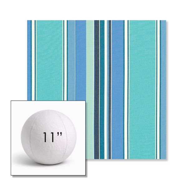 Picture of Dolce Oasis | 11" Round Ball Pillow Sunbrella® Outdoor Pillow (3" Thick)