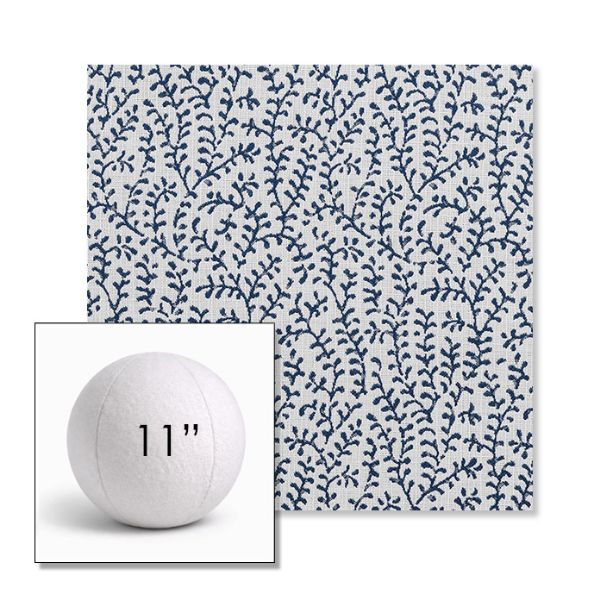 Picture of Eberly Peacock | 11" Round Ball Pillow Sunbrella® Outdoor Pillow (3" Thick)