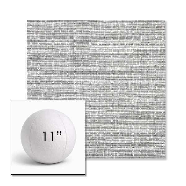 Picture of Embrace Pewter | 11" Round Ball Pillow Sunbrella® Outdoor Pillow (3" Thick)