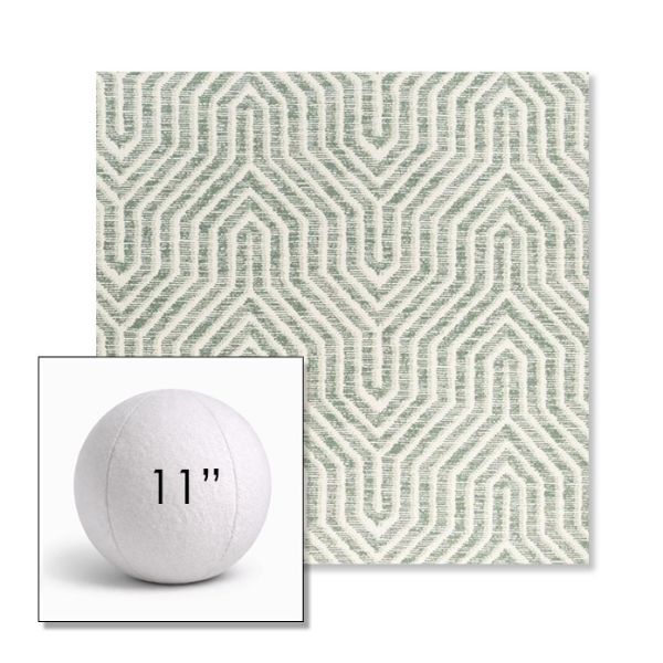 Picture of Etna Juniper | 11" Round Ball Pillow Sunbrella® Outdoor Pillow (3" Thick)