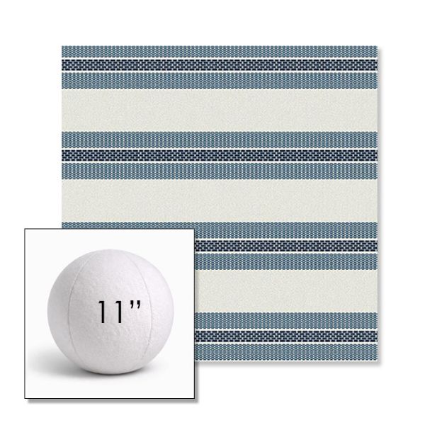 Picture of Excel Denim | 11" Round Ball Pillow Sunbrella® Outdoor Pillow (3" Thick)