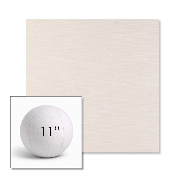 Picture of Exhale Cloud | 11" Round Ball Pillow Sunbrella® Outdoor Pillow (3" Thick)