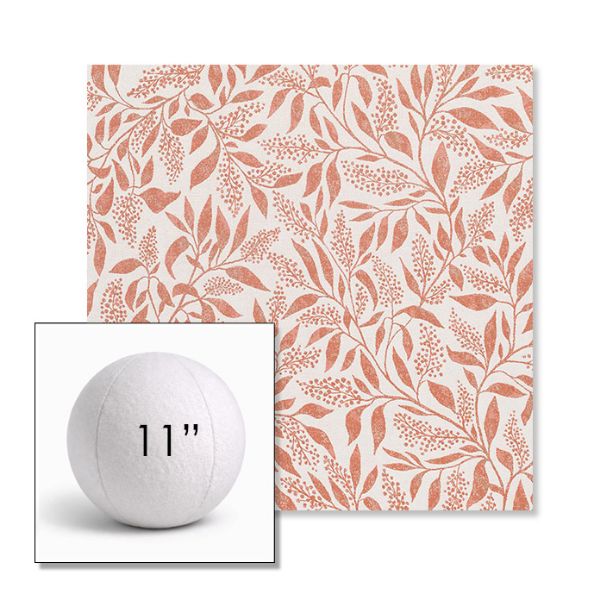 Picture of Exquisite Guava | 11" Round Ball Pillow Sunbrella® Outdoor Pillow (3" Thick)