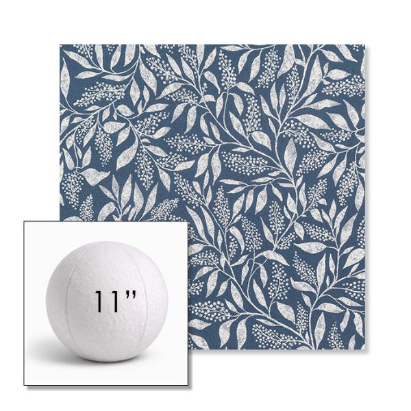 Picture of Exquisite Indigo | 11" Round Ball Pillow Sunbrella® Outdoor Pillow (3" Thick)