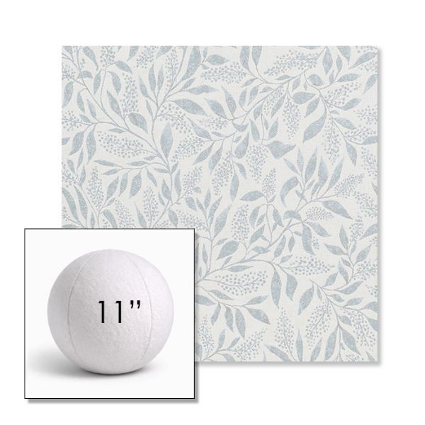 Picture of Exquisite Mist | 11" Round Ball Pillow Sunbrella® Outdoor Pillow (3" Thick)