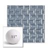 Picture of Figure Indigo | 11" Round Ball Pillow Sunbrella® Outdoor Pillow (3" Thick)