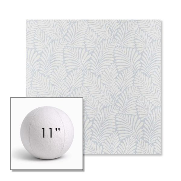 Picture of Frond Sky | 11" Round Ball Pillow Sunbrella® Outdoor Pillow (3" Thick)
