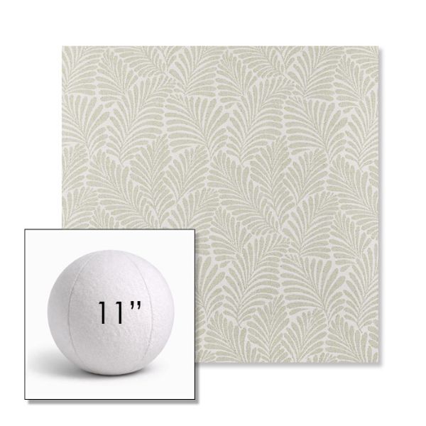 Picture of Frond Spring | 11" Round Ball Pillow Sunbrella® Outdoor Pillow (3" Thick)