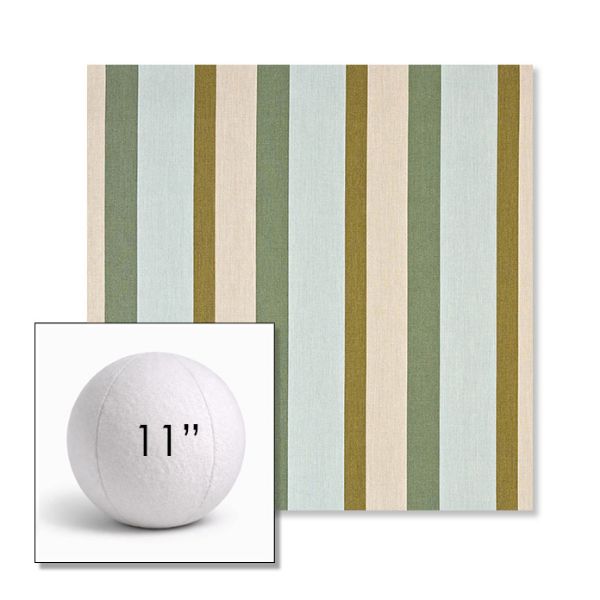 Picture of Gateway Aloe | 11" Round Ball Pillow Sunbrella® Outdoor Pillow (3" Thick)