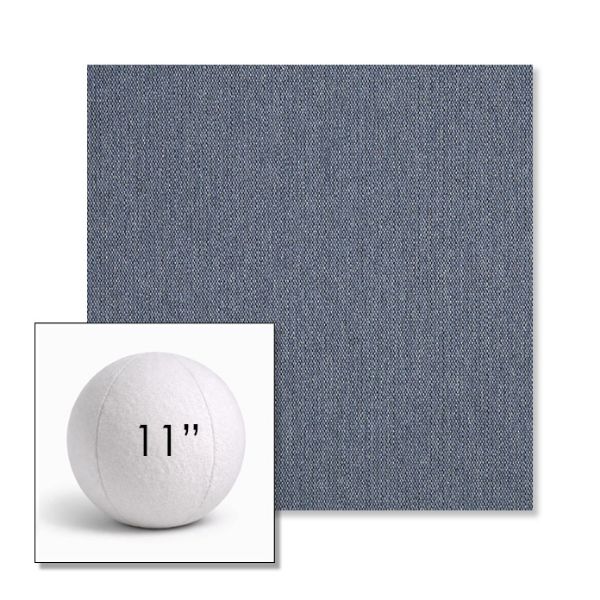 Picture of Heritage Sky | 11" Round Ball Pillow Sunbrella® Outdoor Pillow (3" Thick)