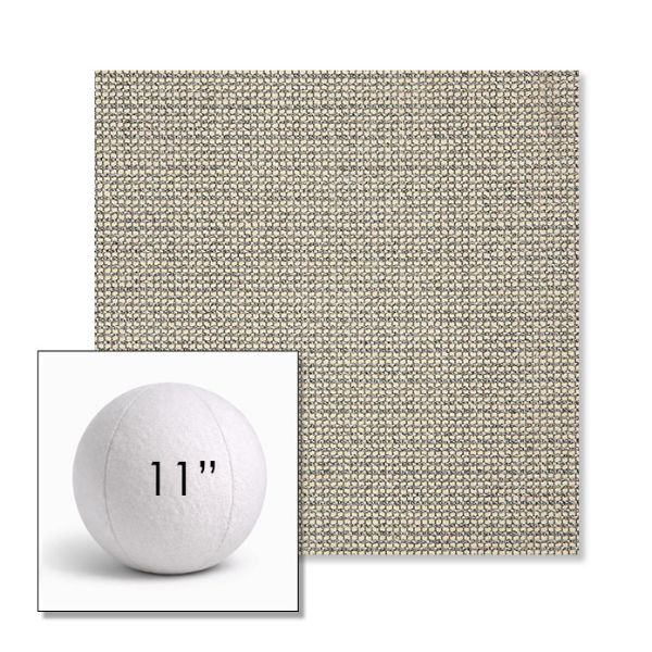 Picture of Hybrid Smoke | 11" Round Ball Pillow Sunbrella® Outdoor Pillow (3" Thick)