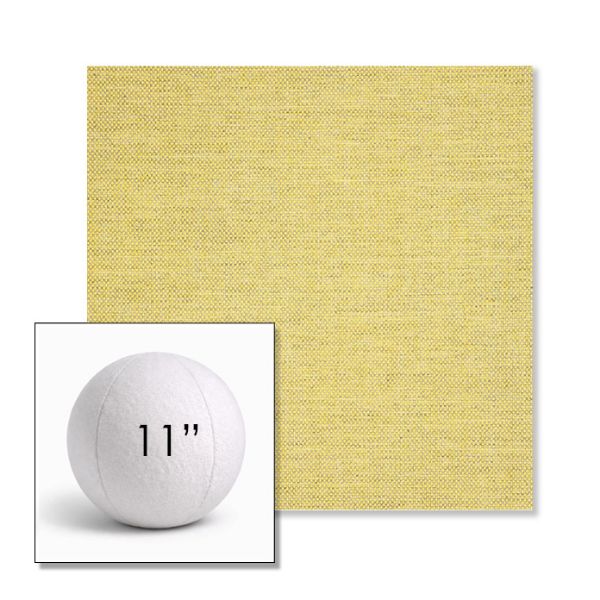 Picture of Idol Canary | 11" Round Ball Pillow Sunbrella® Outdoor Pillow (3" Thick)