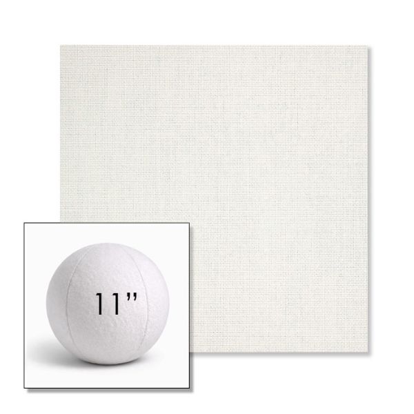 Picture of Idol Snow | 11" Round Ball Pillow Sunbrella® Outdoor Pillow (3" Thick)