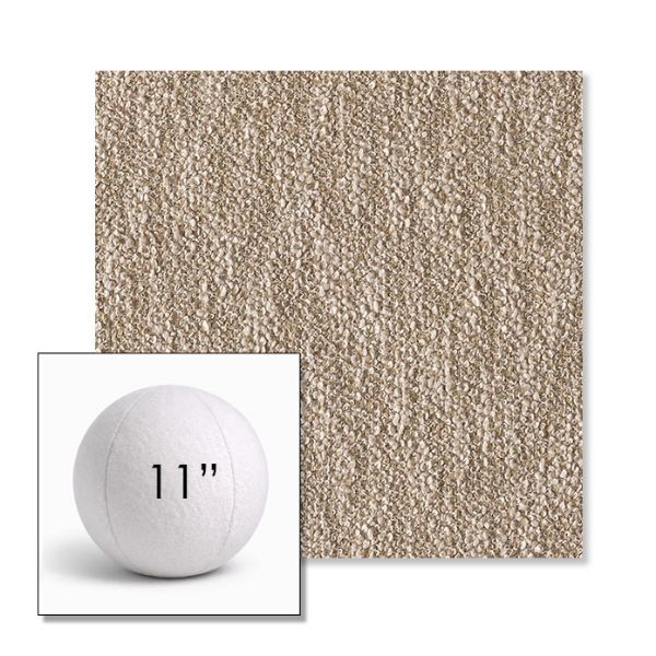 Picture of Improve Dune | 11" Round Ball Pillow Sunbrella® Outdoor Pillow (3" Thick)