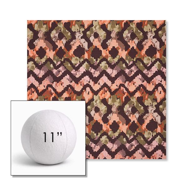 Picture of Inga Gypsy | 11" Round Ball Pillow Sunbrella® Outdoor Pillow (3" Thick)