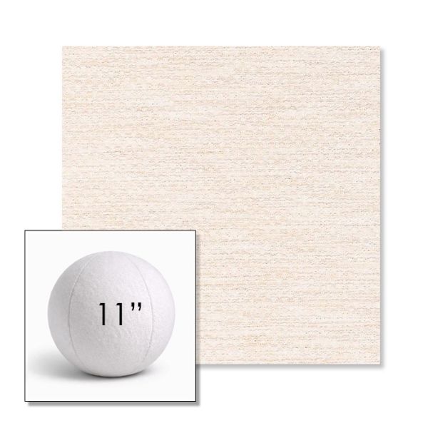 Picture of Litchfield Eggshell | 11" Round Ball Pillow Sunbrella® Outdoor Pillow (3" Thick)