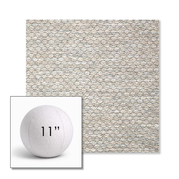 Picture of Litchfield Fog | 11" Round Ball Pillow Sunbrella® Outdoor Pillow (3" Thick)