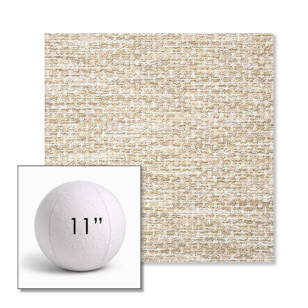 Picture of Litchfield Sand | 11" Round Ball Pillow Sunbrella® Outdoor Pillow (3" Thick)