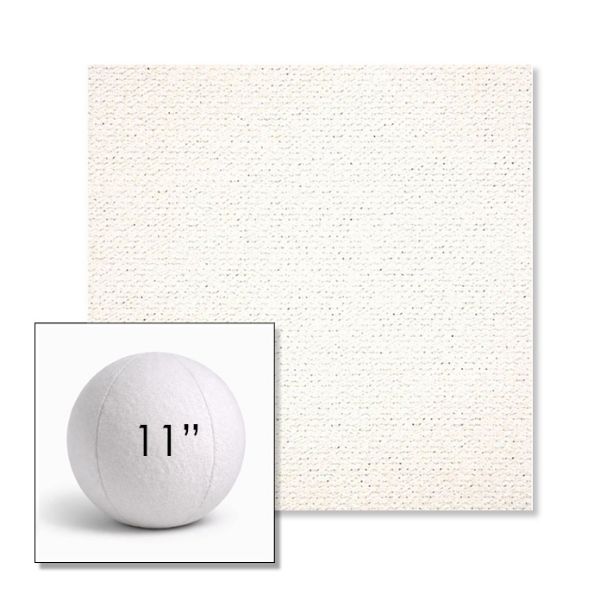 Picture of Litchfield Snow | 11" Round Ball Pillow Sunbrella® Outdoor Pillow (3" Thick)