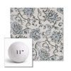 Picture of Martha Floral Periwinkle | 11" Round Ball Pillow Sunbrella® Outdoor Pillow (3" Thick)