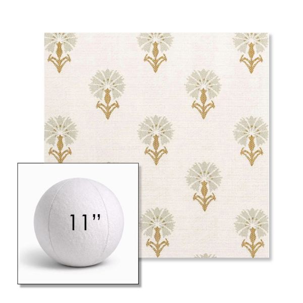 Picture of Mira Seasalt | 11" Round Ball Pillow Sunbrella® Outdoor Pillow (3" Thick)