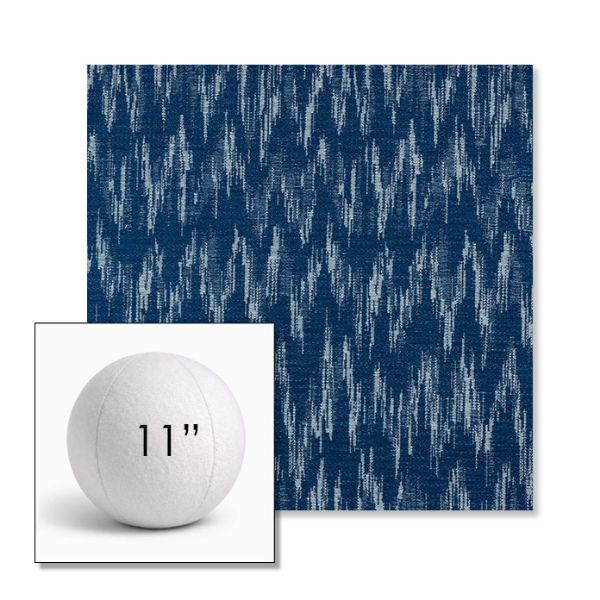 Picture of Mountains Lagoon | 11" Round Ball Pillow Sunbrella® Outdoor Pillow (3" Thick)