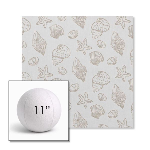 Picture of Nantucket Suntan | 11" Round Ball Pillow Sunbrella® Outdoor Pillow (3" Thick)