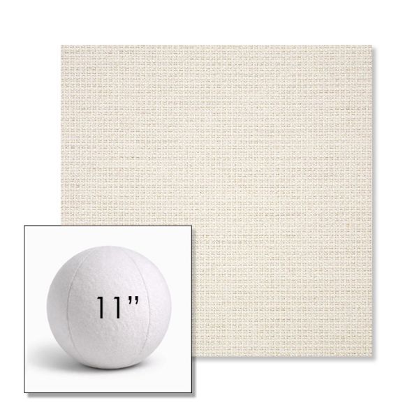 Picture of Nurture White | 11" Round Ball Pillow Sunbrella® Outdoor Pillow (3" Thick)